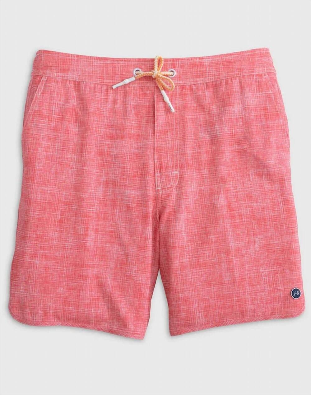 NEW JOHNNIE-O men's ariba swim trunks in peach